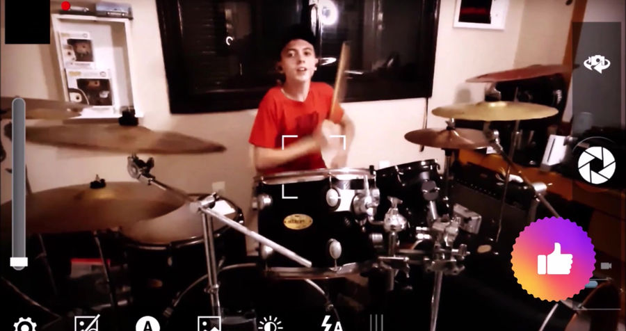 Bliding Lights - Drum Cam